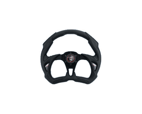 Volant Sport Simoni Racing X5 Poly Pelle 350mm - Noir, Image 2