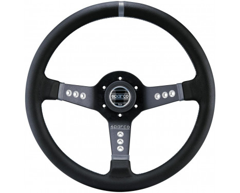 Volant Sport universel 'L777 Piuma' Sparco - Cuir Noir - Diamètre 350mm