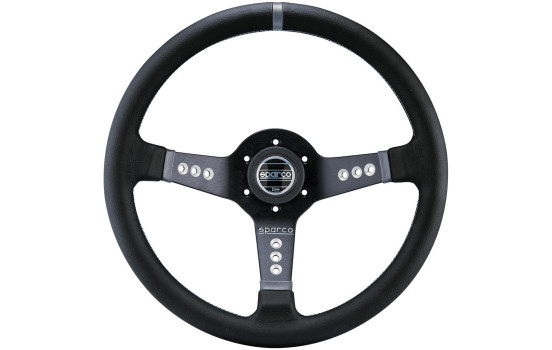 Volant Sport universel 'L777 Piuma' Sparco - Cuir Noir - Diamètre 350mm
