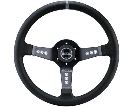 Volant Sport universel 'L777 Piuma' Sparco - Cuir Noir - Diamètre 350mm, Image 2