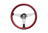 Volant sport universel Simoni Racing Resia - Bois - Diamètre 350 mm - Fixation type Nardi