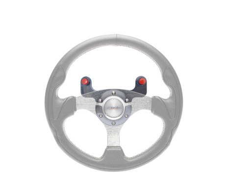 Support volant Simoni Racing Sport - Carbone - avec 2 boutons poussoirs, Image 2