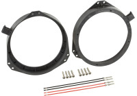 Anneau haut-parleur 165mm Opel - Honda Jazz Porte avant avec connecteur haut-parleur intégré