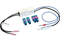 Adaptateur d'antenne 2x Fakra > DIN >1x Double-Fakra Audi - Maserati - Seat - Skoda - Volkswagen -