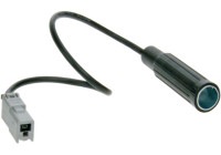 Adaptateur d'antenne DIN GT13 (m) > DIN (f) pour divers modèles Hyundai, Honda et Kia.