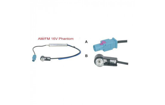 Adaptateur d'antenne fantôme AM / FM 16V