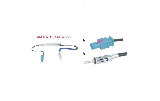 Adaptateur d'antenne fantôme AM / FM 16V