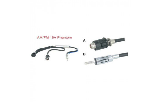 Adaptateur d'antenne fantôme AM / FM 16V