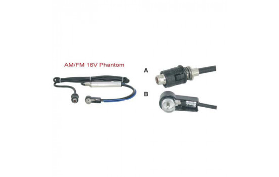 Adaptateur d'antenne fantôme AM / FM 16V