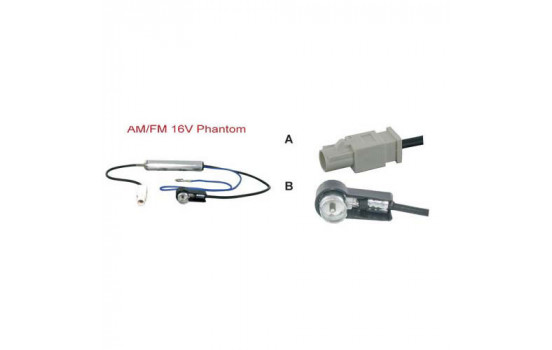 Adaptateur d'antenne fantôme AM / FM 16V