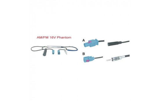 Adaptateur d'antenne fantôme AM / FM 16V