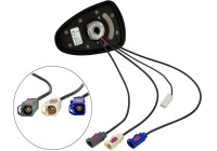 Antenne de toit AM/FM DAB/DAB+ GNSS (GPS/GLONASS) Shark II