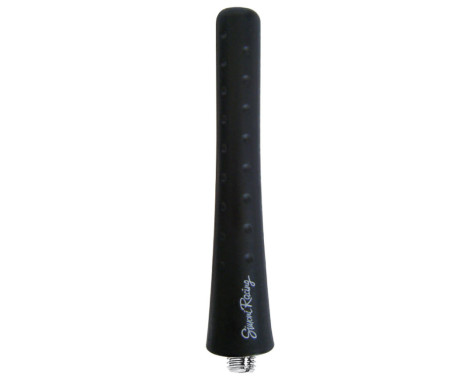 Antenne en aluminium Simoni Racing en caoutchouc - Noir - Longueur 8 cm, Image 2