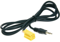 Prise stéréo 3,5 mm stéréo vers Mini-ISO (jaune) 1,25 mètres