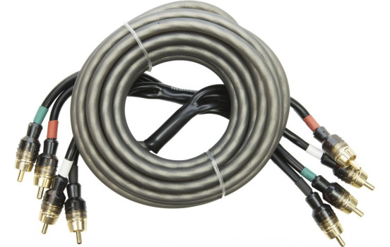 SYSTÈME AUDIO CÂBLE RCA HAUTE PERFORMANCE Câble Cinch OFC 4 voies 5000 mm