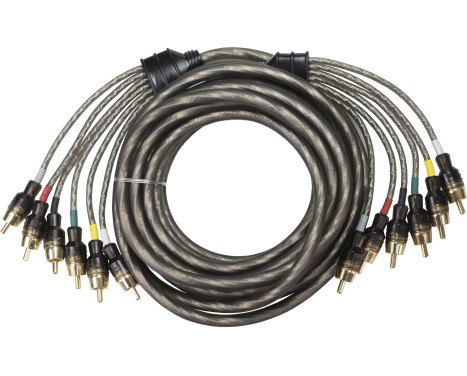 SYSTÈME AUDIO CÂBLE RCA HAUTE PERFORMANCE Câble Cinch OFC 6 voies 5000 mm