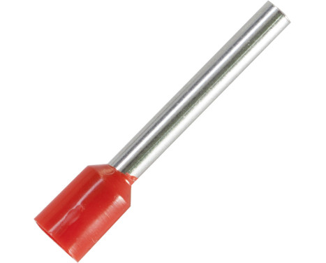 Embout pour câble : 2,5 mm² avec isolation rouge
