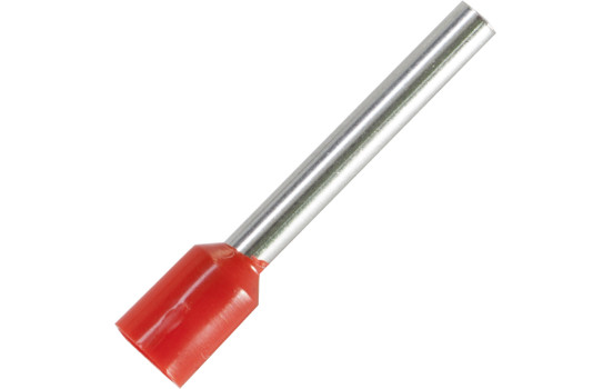 Embout pour câble : 2,5 mm² avec isolation rouge