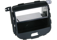 Panneau 2-DIN Hyundai i10 2008-2013 - Couleur: Noir Rubber Touch