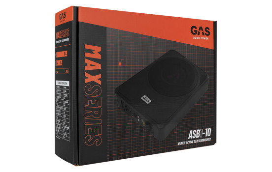 Caisson de basses GAZ 10 pouces 'sous siège' actif 300 Watt, Image 4