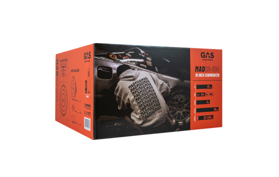 GAS MAD Niveau 2 Caisson de Basses 10" 4 Ohm, Image 3