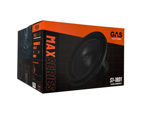 GAS MAX Niveau 1 Caisson de Basses 18" 2x1 Ohm, Image 4