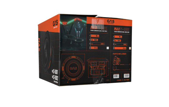GAS MAX Niveau 2 Caisson de Basses 10" 2x2 Ohm, Image 2