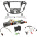 Kit 2-DIN Ford Custom 2012-2016 Euro 5 Argent