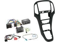 Kit 2 DIN + Kit adaptateur radio Opel Astra 2009-2016 Couleur: Noir Perle