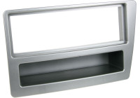 Panneau 1-DIN avec plateau de rangement. Honda Civic 2004-2006 Couleur: Argent