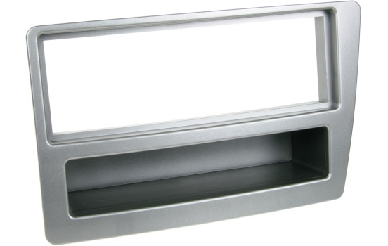 Panneau 1-DIN avec plateau de rangement. Honda Civic 2004-2006 Couleur: Argent