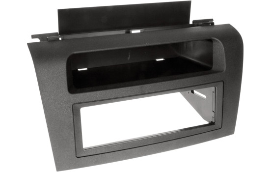 Panneau 1-DIN avec plateau de rangement. Mazda 3 2003-2009 Couleur: Noir