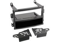 Panneau 1-DIN avec plateau de rangement. Nissan 350Z 2002-2005 Couleur: Noir