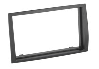Panneau 2 DIN (bord uniquement) Citroën - Fiat - Peugeot - Couleur : Noir