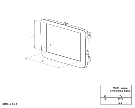 Panneau 2-DIN Fiat Grande Punto 2005-2010 Couleur: Anthracite Métallisé, Image 6