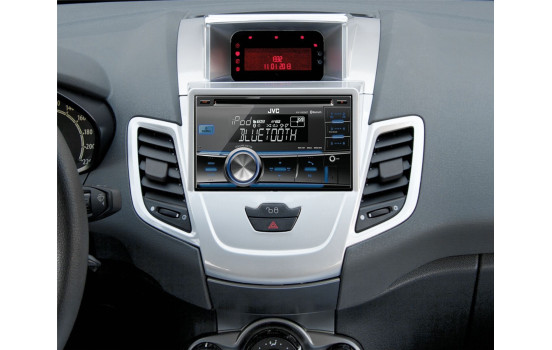 Panneau 2-DIN Ford Fiesta avec écran multifonctions 2008-2017 - Couleur: Argent, Image 2
