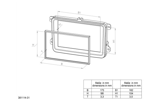 Panneau 2-DIN Ford Ranger 2012-2014 Couleur: Noir avec écran, Image 2