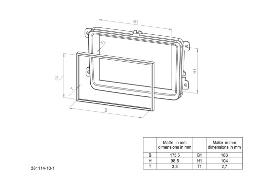 Panneau 2-DIN Ford Ranger - Mazda BT50 Couleur: Argent, Image 4