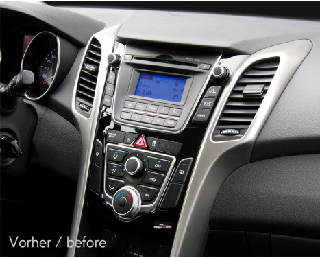 Panneau 2-DIN Hyundai I30 2012-2016 Couleur: Noir Piano, Image 3