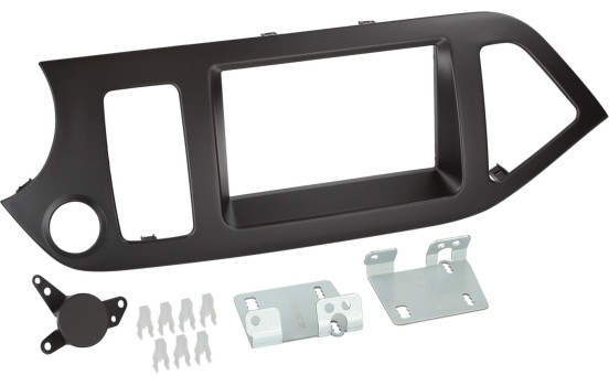 Panneau 2-DIN Kia Picanto 2011-2018 Couleur: Noir