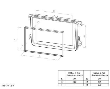 Panneau 2-DIN Mazda MX 5 2009-2015 - Couleur: Noir, Image 2