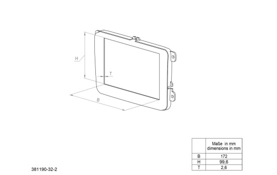 Panneau 2-DIN Mercedes Benz Classe C W204 2007-2011 Couleur: Noir, Image 2