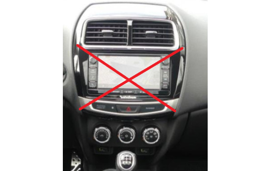 Panneau 2-DIN Mitsubishi ASX 2014-2018 - Couleur: Noir Piano, Image 2