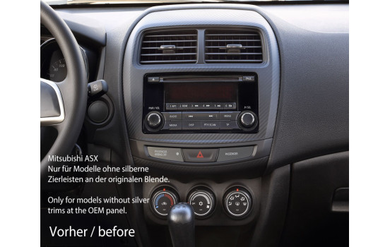 Panneau 2-DIN Mitsubishi ASX 2014-2018 - Couleur: Noir Piano, Image 4