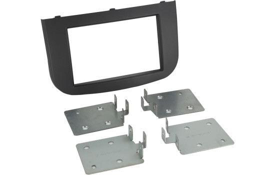 Panneau 2-DIN Mitsubishi Colt | 2008-2012 | Couleur noir