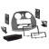 Panneau 2-DIN Mitsubishi Eclipse 2005-2012 Couleur: Noir