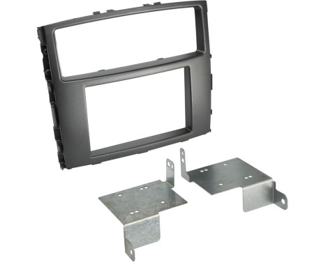 Panneau 2-DIN Mitsubishi Pajero/Shogun 2006-2014 Couleur: gris foncé