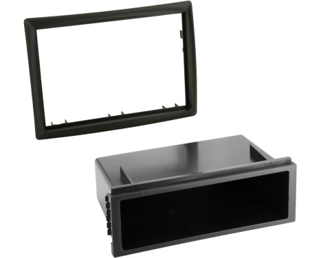 Panneau 2-DIN Renault Mégane Double -ISO 2002-2010 Couleur: Noir