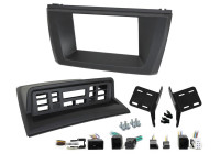 Panneau 2-DIN Rubbertouch BMW X3 (E83) 2003-2010 Couleur: Rubbertouch Noir