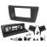 Panneau 2-DIN Rubbertouch BMW X3 (E83) 2003-2010 Couleur: Rubbertouch Noir
